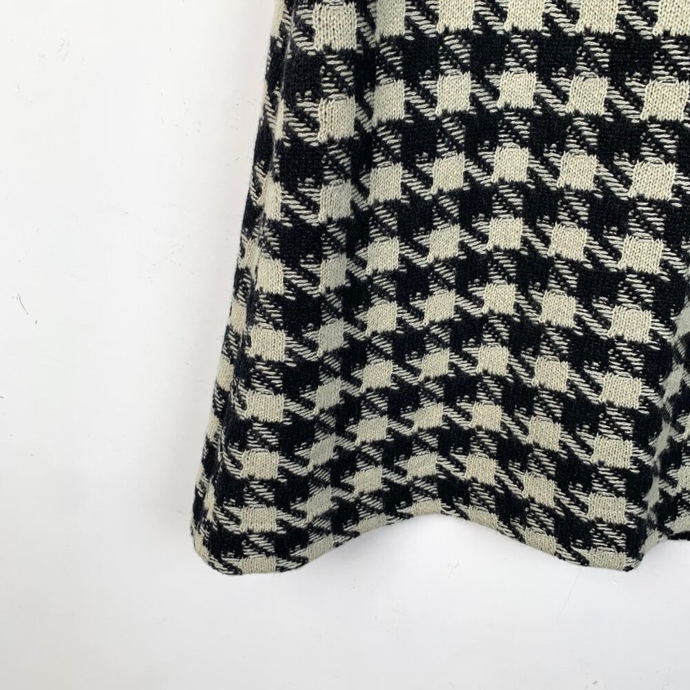 Gucci Colorblock Houndstooth Pattern Cashmere Cas… - image 4